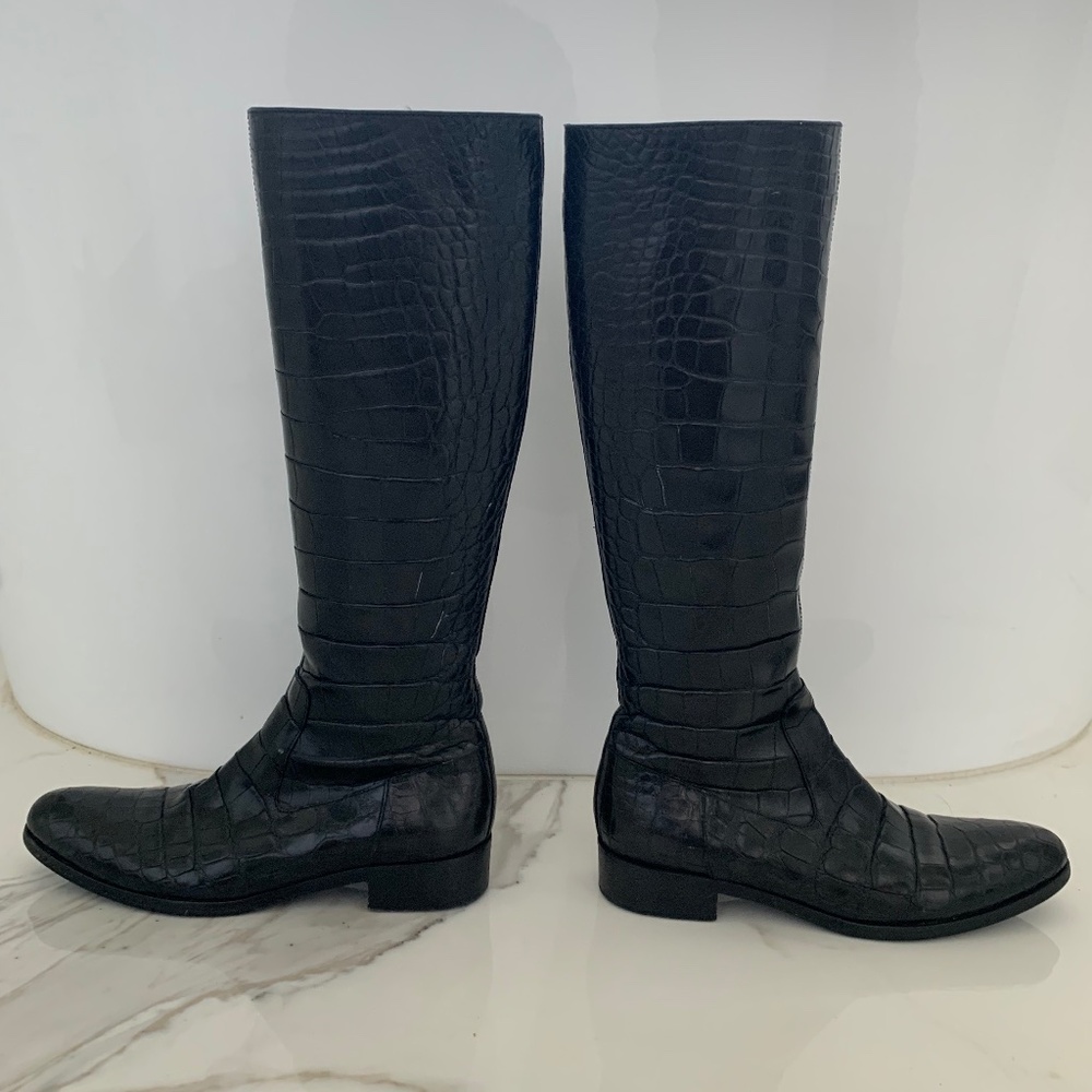 Couture Collection Prada Tall Alligator boots 38 7.5